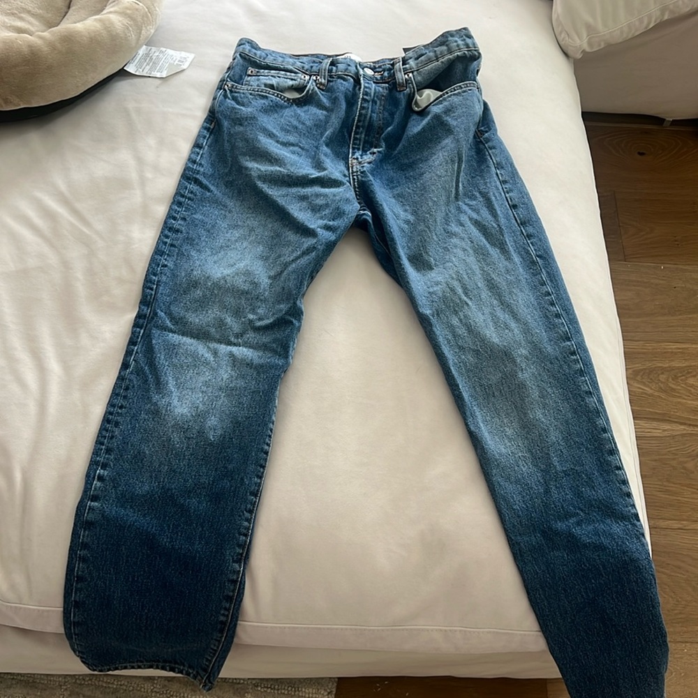 Zara jeans 170/70A blue jeans full length midrise